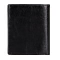 Męski portfel ze skóry naturalnej z tłoczonym logo czarny 21-1-027-L10