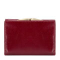 Damska portmonetka ze skóry naturalnej mała czerwona 21-1-053-L30