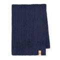 Klasyczny komplet zimowy: czapka i szalik granatowy 101-SF-008-N