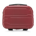 Kosmetyczka podróżna z polikarbonu tłoczona czerwona 56-3P-984-31