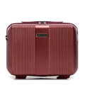 Kosmetyczka podróżna z polikarbonu w tłoczenia burgund 56-3P-904-36