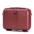 Kosmetyczka podróżna z polikarbonu w tłoczenia burgund 56-3P-904-36