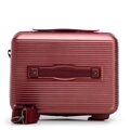 Kosmetyczka podróżna z polikarbonu w tłoczenia burgund 56-3P-904-36