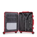Mała walizka z aluminium na kółkach czerwona 56-3H-101-30M