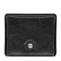 Pánska peňaženka z prírodnej kože, malá, čierna, 39-1-123-1L