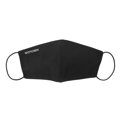 Maseczka bawełniana profilowana z białym logo czarna MASECZKA-2L