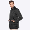 Męska kurtka z nylonu pikowana czarna 97-9D-450-1