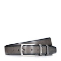 Męski pasek z naturalnej skóry z tłoczeniem w drobne linie szary 101-8M-209-8