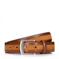 Męski pasek ze skóry w dwie faktury brązowy 100-8M-901-5