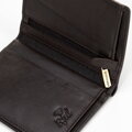 Męski portfel skórzany z podszewką RFID brązowy 14-1-020-LG4