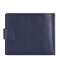 Veľká pánska kožená peňaženka, tmavomodrá, 21-1-216-NL