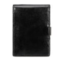 Męski portfel ze skóry naturalnej z klipsem czarny 21-1-004-L10