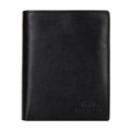 Męski portfel ze skóry o fakturze Saffiano czarny 14-1S-090-LG1