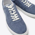 Męskie sneakersy zamszowe klasyczne niebieskie 96-M-710-N