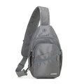 Plecak na jedno ramię z poliestru szary 29-3P-001-01