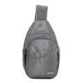Plecak na jedno ramię z poliestru szary 29-3P-001-01