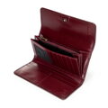 Dámska lakovaná podlhovastá peňaženka bordová 14-1L-003-9A
