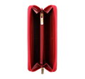 Dámska lakovaná peňaženka so zipsom, červená 25-1-393-3