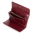 Predĺžená dámska peňaženka z lakovanej kože, bordová 14-1L-003-3