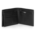 Kožená peňaženka s logom, stredná 26-1-119-17