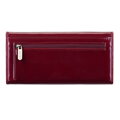 Predĺžená dámska peňaženka z lakovanej kože, bordová 14-1L-003-3