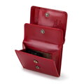 Dámska kožená peňaženka, malá, červená 14-1-078-L91