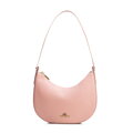 Kožená bagetová kabelka ružová 100-4E-210-P