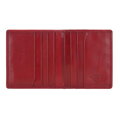 Etui na karty ze skóry z herbem bez zapięcia czerwone 10-2-291-3L