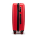 Średnia walizka z ABS-u z tłoczonym logo czerwona 56-3A-502-35