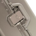 Średnia walizka z aluminium na kółkach złota 56-3H-102-86M