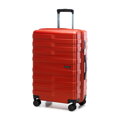 Średnia walizka z polikarbonu w poziome pasy czerwona 56-3P-582-30