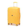 Średnia walizka z polipropylenu w okręgi żółta 56-3T-302-50