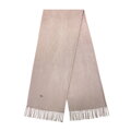 Szalik damski z frędzlami jednolity beżowy 101-7F-100-9