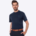 T-shirt męski z bawełny granatowy M0-99-100-N