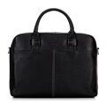 Kožená taška na notebook 13" s dvomi textúrami čierna 100-3U-805-1