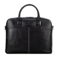 Taška na notebook 13" z mäkkej kože čierna 100-3U-806-1