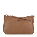 Dámska bagetová kabelka z ekokože, hnedá 99-4Y-629-9