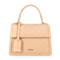 Malá aktovka z imitácie kože béžová 100-4Y-225-9
