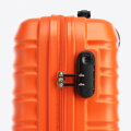 Walizka kabinowa z ABS-u z żebrowaniem pomarańczowa 56-3A-311-55