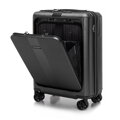 Walizka kabinowa z polikarbonu i kieszenią na laptopa 15” czarna 56-3P-900-11