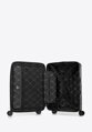 Średnia walizka z ABS-u i nylonu czarna 56-3S-882-10