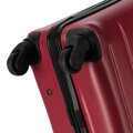 Średnia walizka z ABS-u żłobiona czerwona 56-3A-652-35