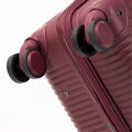 Średnia walizka z ABS-u i nylonu burgund 56-3S-882-35