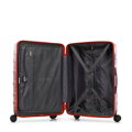Zestaw walizek z polikarbonu w poziome pasy czerwony 56-3P-58S-30