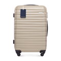 Średnia walizka z ABS - u i identyfikator z logo WITTCHEN beżowa 56-3A-312-86Z6