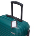 Mała walizka z ABS - u i identyfikator z logo WITTCHEN zielona 56-3A-311-85Z6