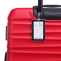 Duża walizka z ABS-u i identyfikator z logo WITTCHEN czerwona 56-3A-313-35Z6