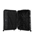 Duża walizka z ABS - u i identyfikator z logo WITTCHEN czarna 56-3A-313-11Z6