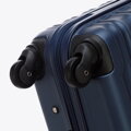 Średnia walizka z ABS - u i identyfikator z logo WITTCHEN granatowa 56-3A-312-91Z6