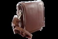 Veľký hnedý kožený pánsky crossbag 215-2185-40